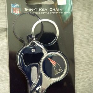 NFL New England Patriots 3 In 1 Keychain